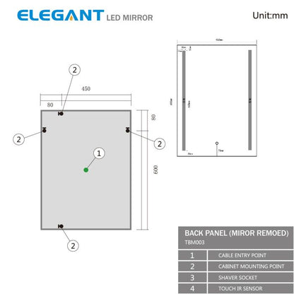 SDG® Fargo LED Bathroom Mirror (with Touch Sensor, Bluetooth)